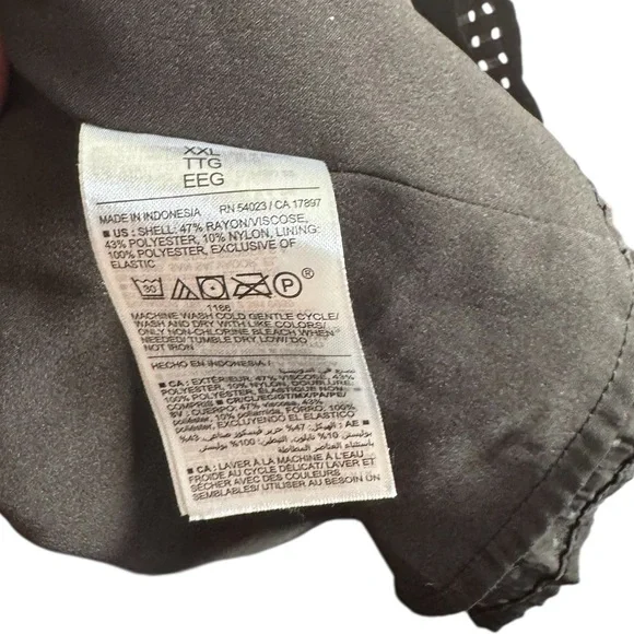 Old Navy Black Smocked Puff Sleeve Dress XXL - Picture 4 of 5